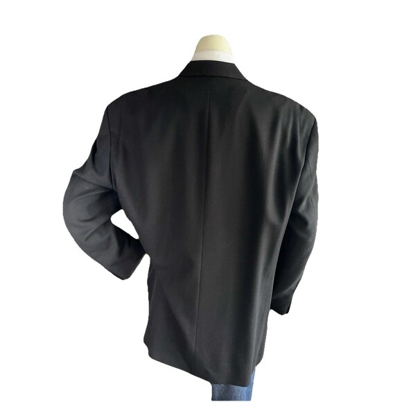 Hugo Boss Einstein Blazer Men's Size 48R Black Textured 100% Virgin Wool Jacket - Picture 5 of 13